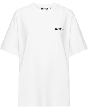 ROTATE BIRGER CHRISTENSEN T-Shirt Im Oversized-Look - Weiß