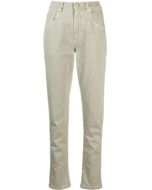 Brunello Cucinelli Straight-Leg Tailored Pants - Natural