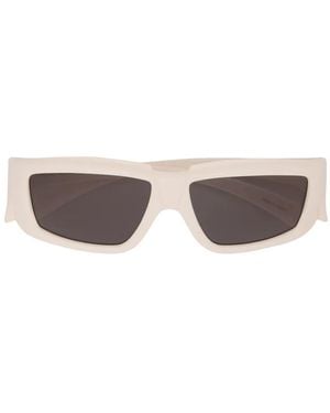 Rick Owens Rectangular Frame Sunglasses - White