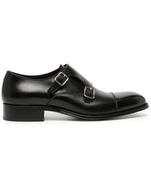 Tom Ford Claydmon モンクストラップ シューズ - ブラック