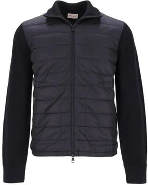 Moncler Padded Zip-Up Cardigan - Blue