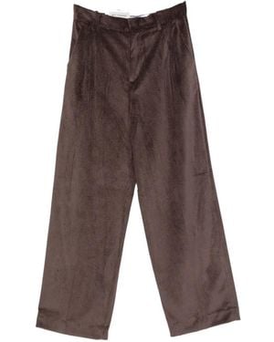 White Sand Cordhose Mit Weitem Bein - Braun
