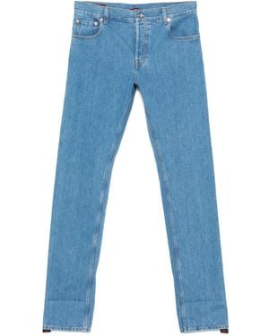 Gucci Logo-Patch Jeans - Blue