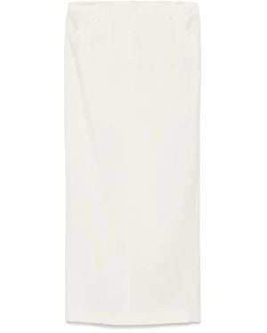 AYA MUSE Jupe Longue En Serge - Blanc