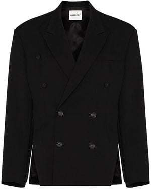 Ambush Double-breasted Tailored Blazer - Black