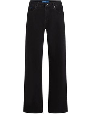 KARL LAGERFELD Mid-Rise Straight-Leg Jeans - Black
