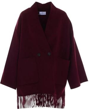 The Dynamis Studio Lyon Fringed Jacket - Purple