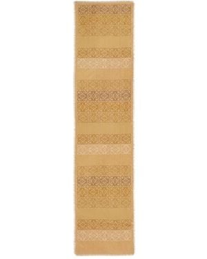 Loewe Anagram-Pattern Scarf - Metallic
