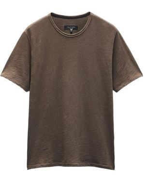 Rag & Bone Classic Flame T-Shirt - Brown