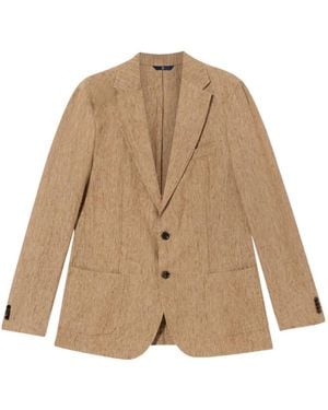 Brooks Brothers Linen Single-Breasted Blazer - Natural