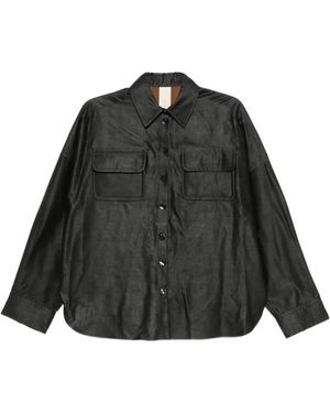 SOH Flap-Pocket Buttoned Shirt - Black