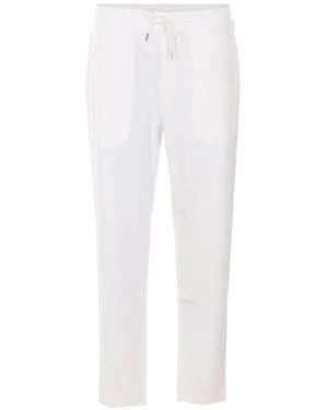 Brunello Cucinelli Elasticated-Waist Trousers - White