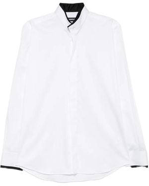 KARL LAGERFELD Contrast-Trim Shirt - White