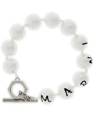 Marni Beaded Toggle Bracelet - White
