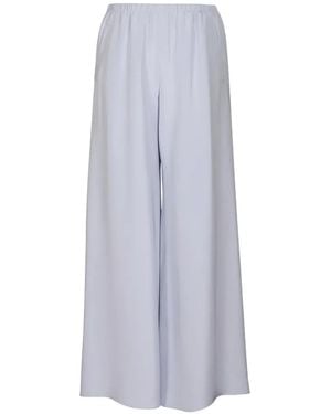 Peter Cohen Elasticated-Waist Wide-Leg Pants - White