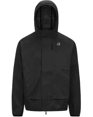 K-Way Logo-Appliqué Jacket - Black