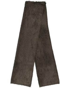 Lisa Yang Brushed Knitted Scarf - Grey