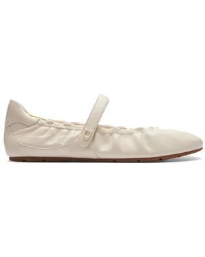 COACH Bailarinas Mary Jane De Piel - Blanco