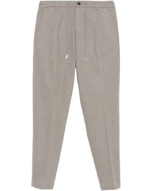 Eleventy Bundfaltenhose mit Kordelzug - Grau