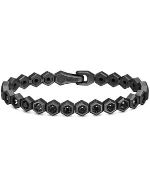 David Yurman Bracciale Tennis Hex Pavé - Bianco