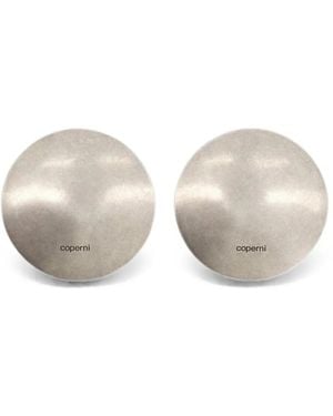 Coperni Gong Earrings - White