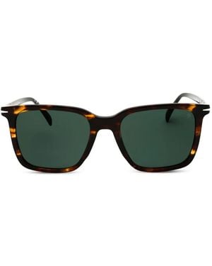David Beckham Square-Frame Sunglasses - Green