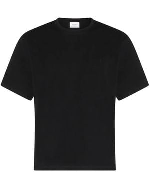 Saint Laurent Logo-embroidered T-shirt - Black