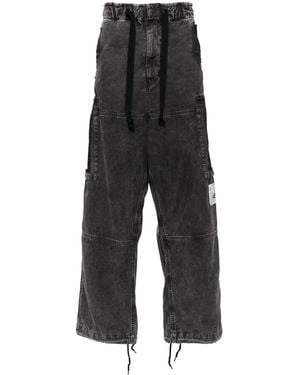 Maison Mihara Yasuhiro Cotton Cargo Trousers - Black