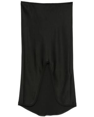 Victoria Beckham Split-Detail Midi Skirt - Black