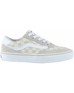 Vans Brooklyn Ls Low Checkered Sneakers - White
