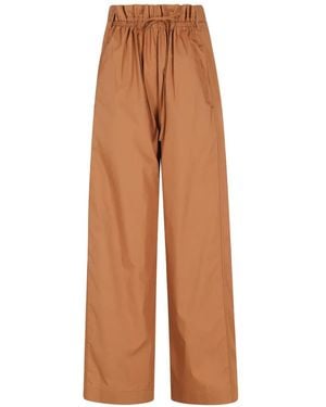 Tela Drawstring-Fastening Trousers - Brown