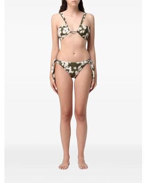 Emporio Armani Tie-Dye Side-Tie Bikini - Natural