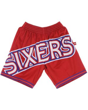 Mitchell & Ness ショートパンツ - レッド