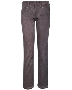 R13 Boy Straight Faded-Effect Jeans - Purple