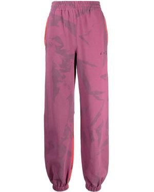Off-White c/o Virgil Abloh Abstract-Print Track Pants - Red