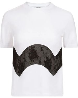 Nina Ricci レースインサート Tシャツ - ホワイト