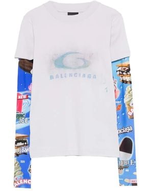 Balenciaga Long Sleeve Tops - White
