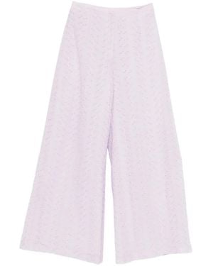 forte_forte Broderie-Anglaise Trousers - White
