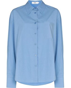 Frankie Shop Lui Organic Cotton Shirt - Women's - Organic Cotton - Blue
