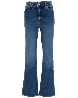 FRAME Vaqueros Acampanados De Talle Alto - Azul