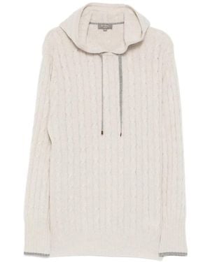 N.Peal Cashmere Fitzrovia Hoodie - Weiß