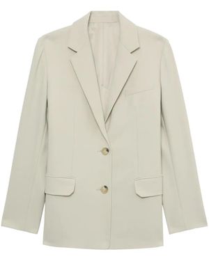 Helmut Lang Tailored Single-Breasted Blazer - White