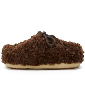 Moon Boot EVX Mules aus Shearling - Braun