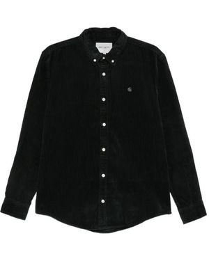Carhartt Corduroy Button-Down Shirt - Black