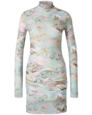 Off-White c/o Virgil Abloh Ruched-Detail Dress - White