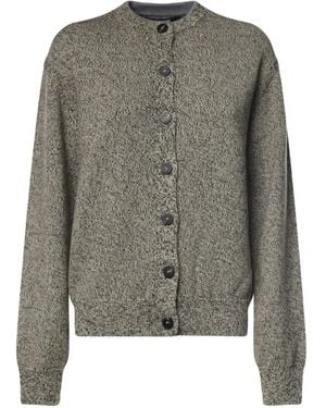 Jacquemus Logo-Intarsia Wool Cardigan - Grau