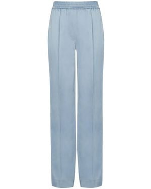 RTA Pantaloni Dritti Con Vita Elasticizzata - Blu