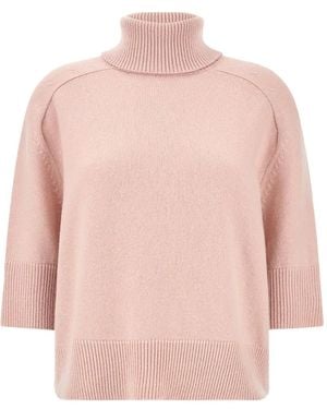Paul & Shark Jersey De Canalé Con Cuello Alto - Rosa