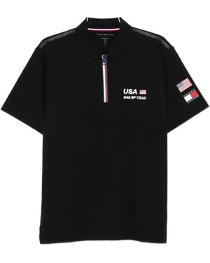 Tommy Hilfiger X U. Sail Gp Team Pique Polo Shirt - Black