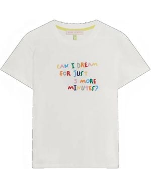 Mira Mikati Camiseta Can I Dream For Five More Minutes Bordada - Blanco